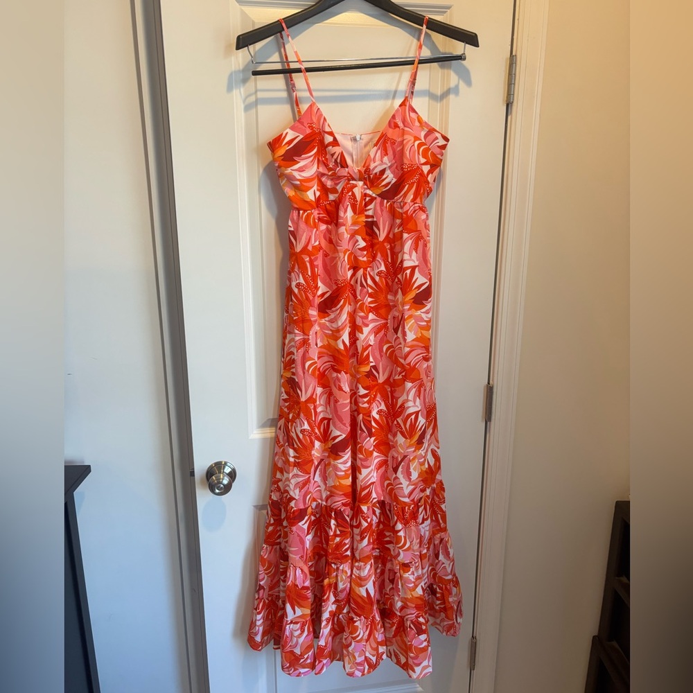 Pinkblush Maternity Floral Spaghetti Strap Maxi Dress